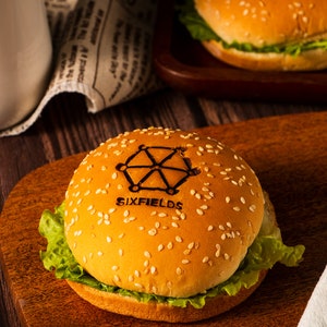 Custom Burger Stamp, Branding Iron For Bread, Electric Iron For Wood, Burger Brand Iron Custom, Custom Restaurant Logo Stamps, Custom Stamp