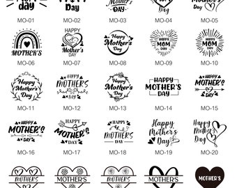 Happy Mothers Day! Custom Clay Stamps-Mother's Day Designs-Gifts for Mothers-Custom Logo Clay Stamps-Polymer Clay Stamps for Pottery Stamps