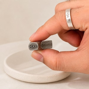 Personalized Metal Ring Marking Tool, Custom Metal Ring Marking Stamp, Signature Stamp For Ceramics, Custom Name Stamp for Rings