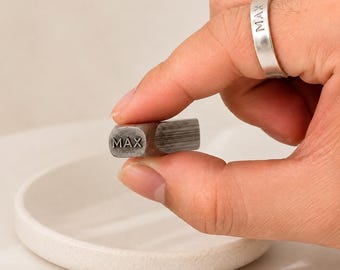 Personalized Metal Ring Marking Tool, Custom Metal Ring Marking Stamp, Signature Stamp For Ceramics, Custom Name Stamp for Rings