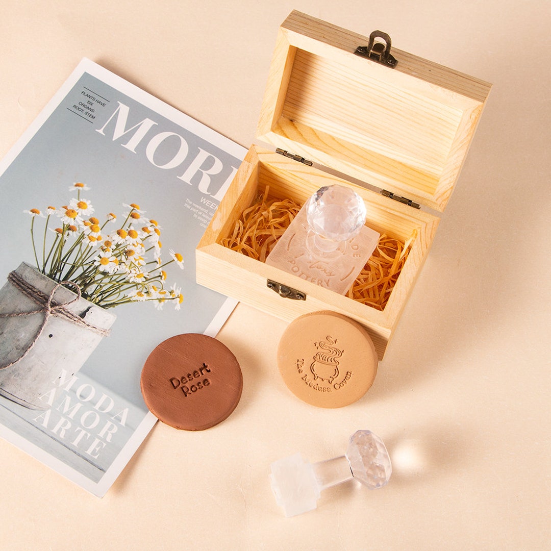 Acrylic Logo Stamp/custom Acrylic Stamp for Soap/pottery/ Etsy