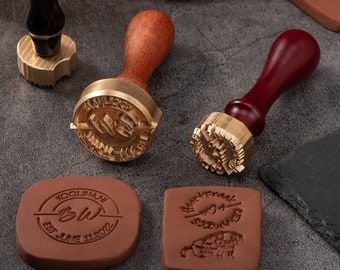 Custom Pottery Stamp, Custom Ceramic Brass Stamp, Personalized Stamp, Stamp for Clay, Business Logo Stamp, Brass Stamp Mold