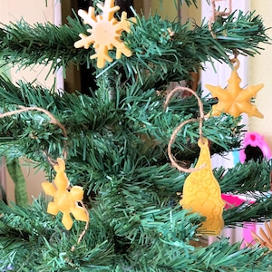 Christmas candle Christmas tree decorations  beeswax decoration Christmas dwarf Christmas snowflakes Christmas tree toys Christmas toys