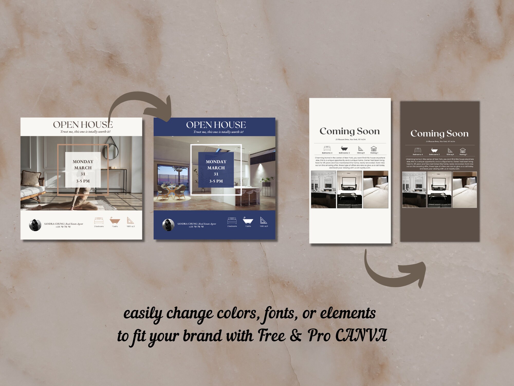 Luxury Real Estate Social Media Posts Templates Real Estate Marketing ...