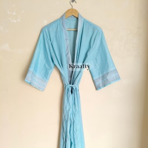 Handmade Silk Saree Kimono, Silk Lounge Wear Robe, Bohemian Beach Cover Up Robe, Crepe Silk Long Kimono, Comfortable Summer Kimono Robe