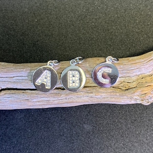 Buchstabenanhänger Silber I Namensanhänger Initialien Schmuck