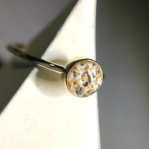 14k Echtgold Ascheschmuck Ring I Erinnerungsring