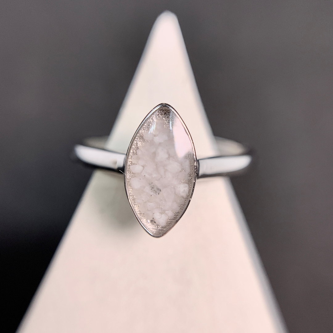 Ash Jewelry Ring I Silver I Adjustable Ring With Fur I Memorial Ring I ...