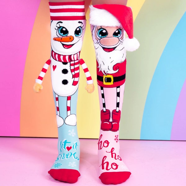 Madmia Santa & Snowman Christmas Socks