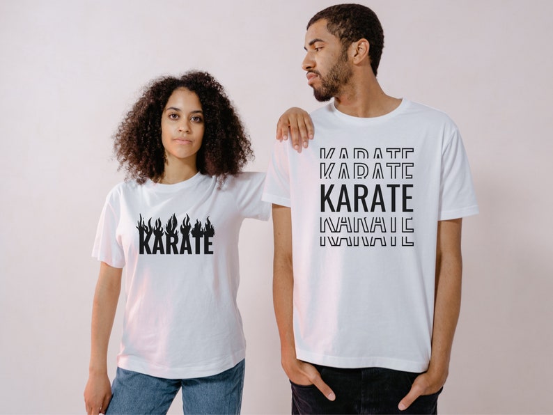 Word Karate SVG Karate Png Digital File Karateka Design Karate Fighter