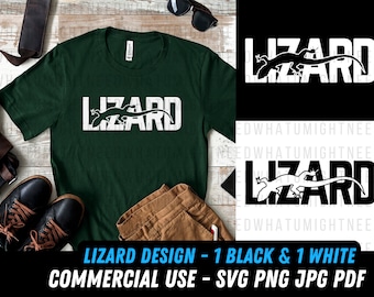 Lizard design SVG / Lizard png / File digitale / Gecko design / Lizard jpg writing / uso commerciale / Lizard silhouette / Gecko png