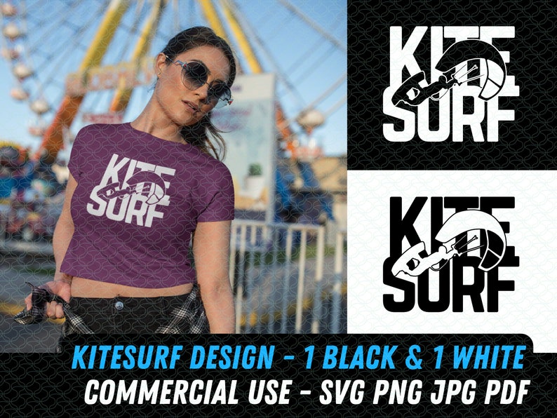 Kitesurf Design Writing SVG Kitesurf Png Kitesurf Svg Kitesurfing Svg