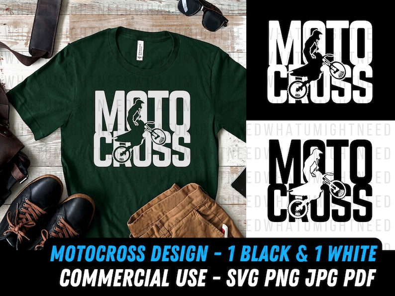 Motocross design writing svg