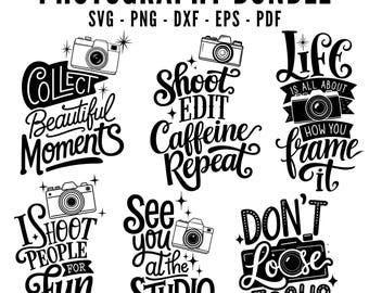 Photographer Bundle SVG | Photography quotes bundle | Photography cut files | Photography svg | Photographer sayings Svg