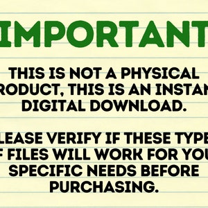 important note on the digital files
