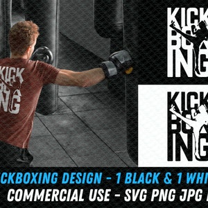 Kickboxing design writing SVG | Kickboxing png | Love Kickboxing | Digital file | Kickboxer design | Word Kickboxing svg | commercial use