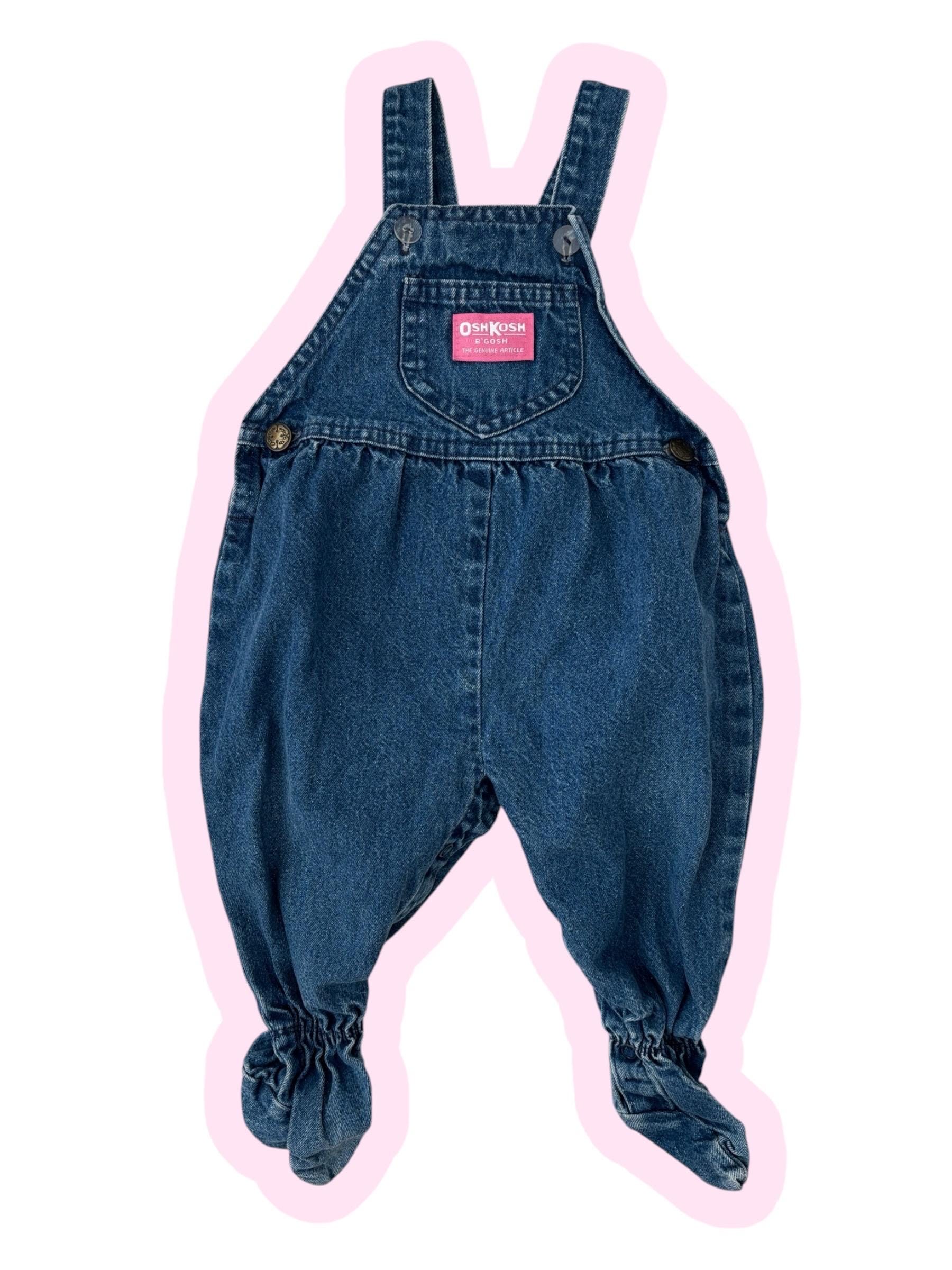 vintage OshKosh B'gosh ベビー服 オーバーオール 18ヶ月 Vintage Oshkosh Baby B'gosh Corduroy Overalls Arctic Seal Bear