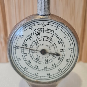 Vintage Ausländische Opisometer Curvimeter Karte Abstandsmessung Kartenwerkzeug
