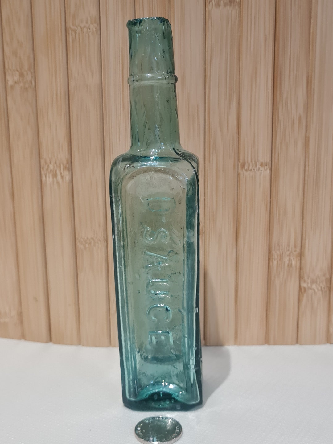 Vintage Aqua Daddies Sauce Burst Lip Sauce Bottle Etsy