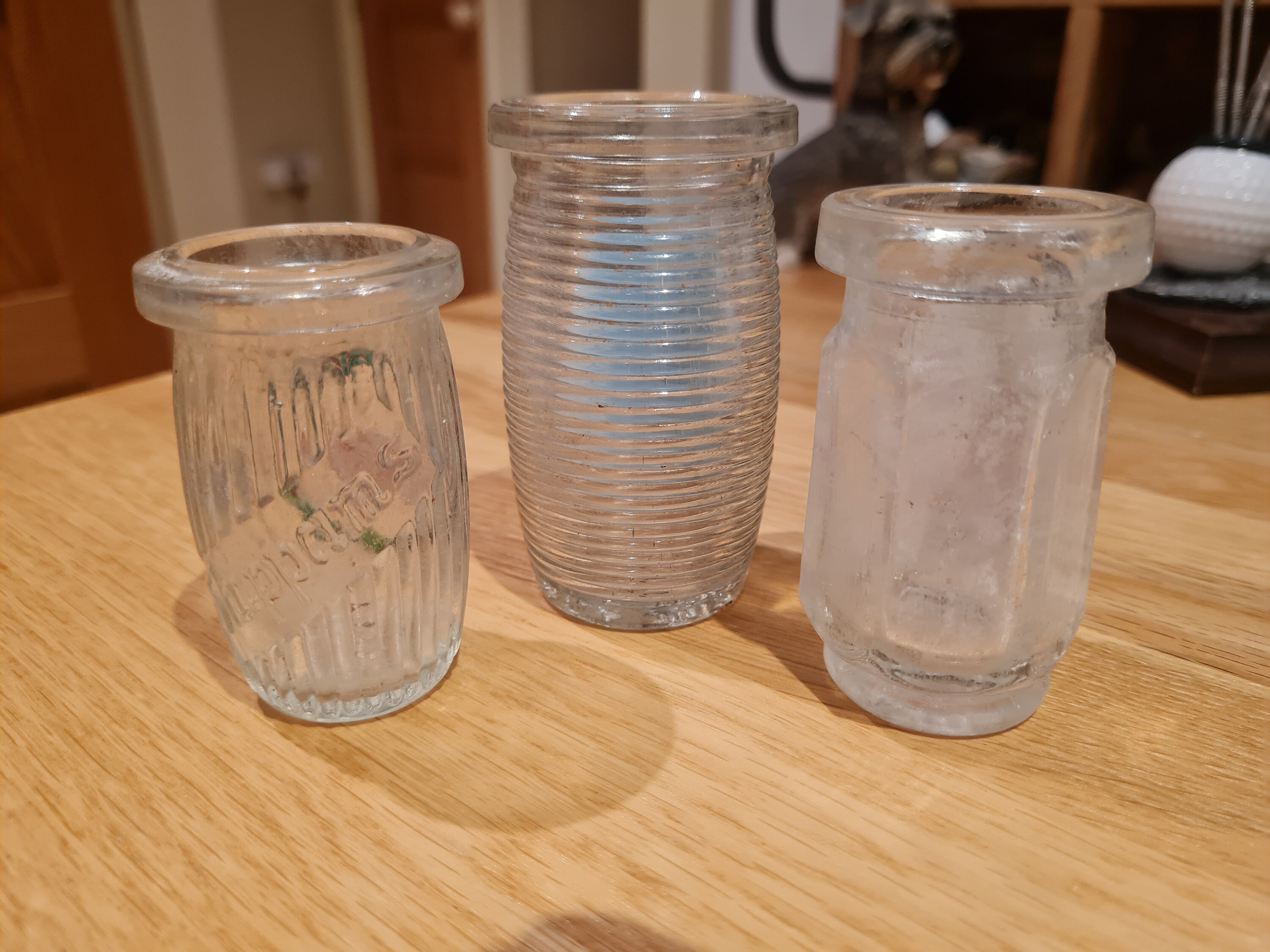 Three Vintage Upcycled Fish Paste Jars Shippams Etsy