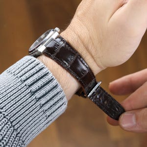 Handmade Tissot PRX Leather Strap in Brown / Tissot Prx 35 mm Leather Strap / Tissot Prx 40 mm leather strap / Prx Leather Band