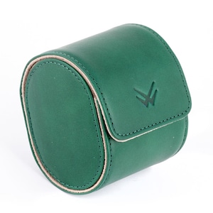 Natural Tanned Single Leather Watch Roll, watch travel case, real leather watch case, watch organizer, watch holder case, watch box for men