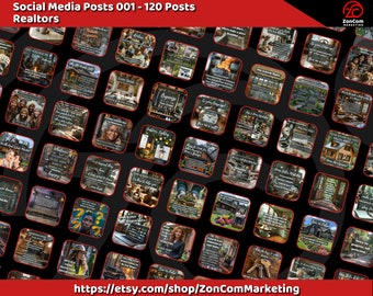 Social Media Posts Graphics 0001 - Real Estate | Realtor | Broker | Agent | Home Buyers | Home Sellers | Marketing | Branding | ZonCom