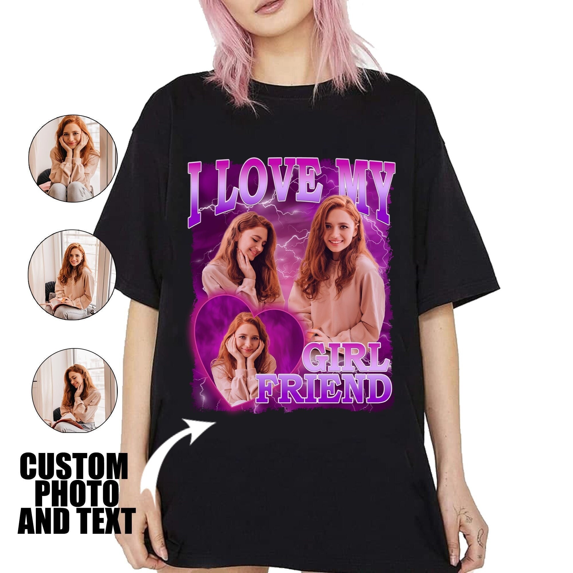 Personalized Valentine I Love My Girlfriend Shirt Custom Photo Shirt Personalized Valentine I Love My Girlfriend Shirt Custom Photo Shirt