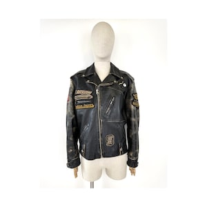 スタジャン ヴィンテージ 80s 90s LEE TREVOR France 黒 Vintage Rare