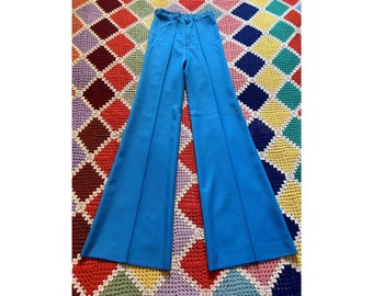 70s DEADSTOCK cotton WOMAN flared trousers
