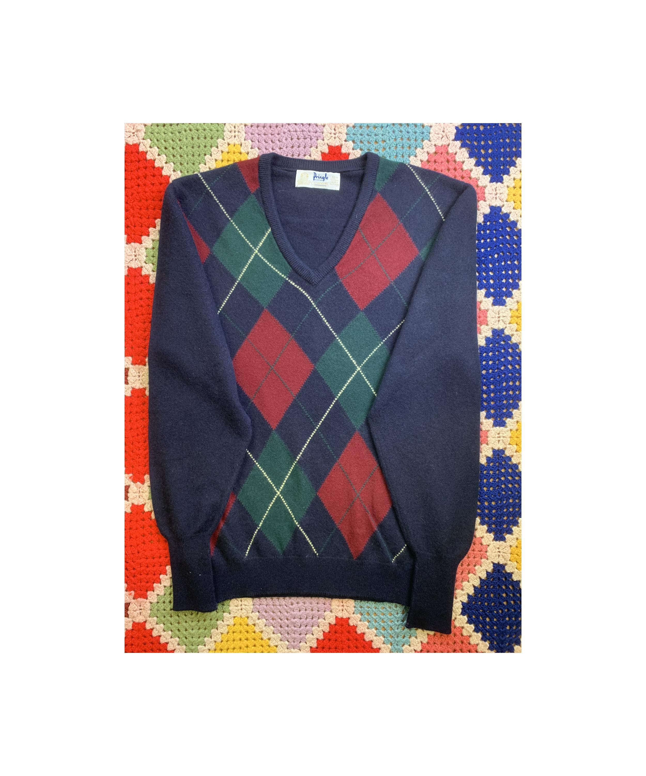 80s PRINGLE OF SCOTLAND Cashmere Rhombus Man Sweater - Etsy Canada
