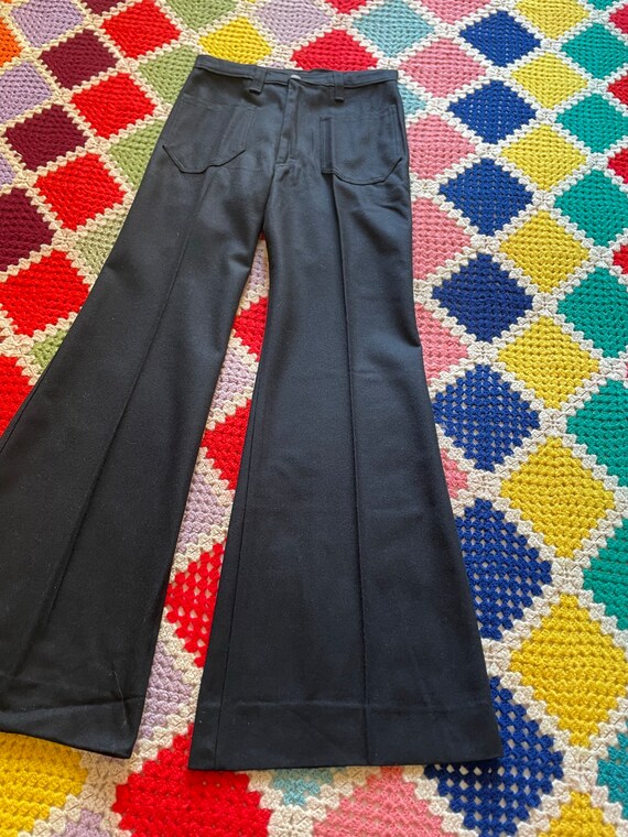 70’s Pants Wool High Waisted Pleated Deadstock Usa by Pendleton main image 1