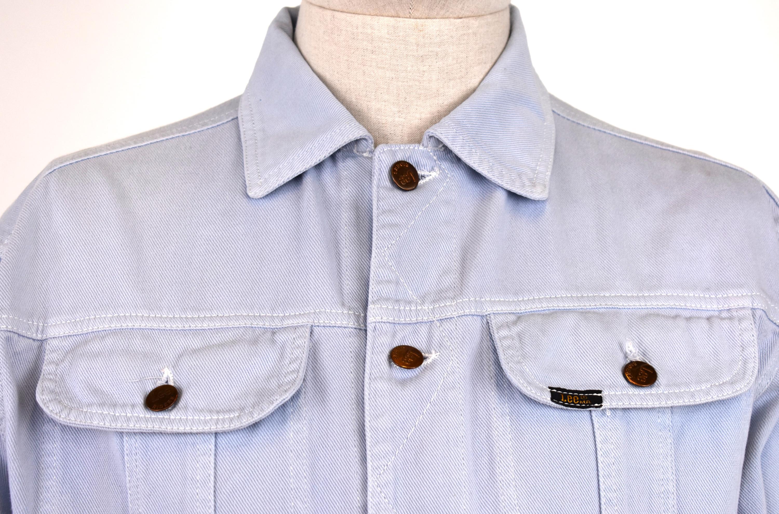 70 s Lee デニムジャケット ライトブルー 70年代 LEE ライトブルーデニムジーンズ メンズジャケット - Etsy 日本