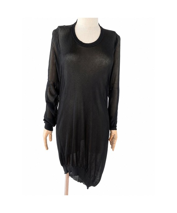 Alexander McQueen, 2000s ALEXANDER MCQUEEN black viscose knitted deadstock pullover