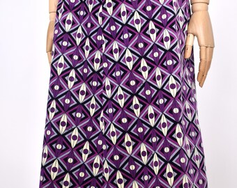 70s EMILIO PUCCI Velvet Maxi Skirt - Etsy