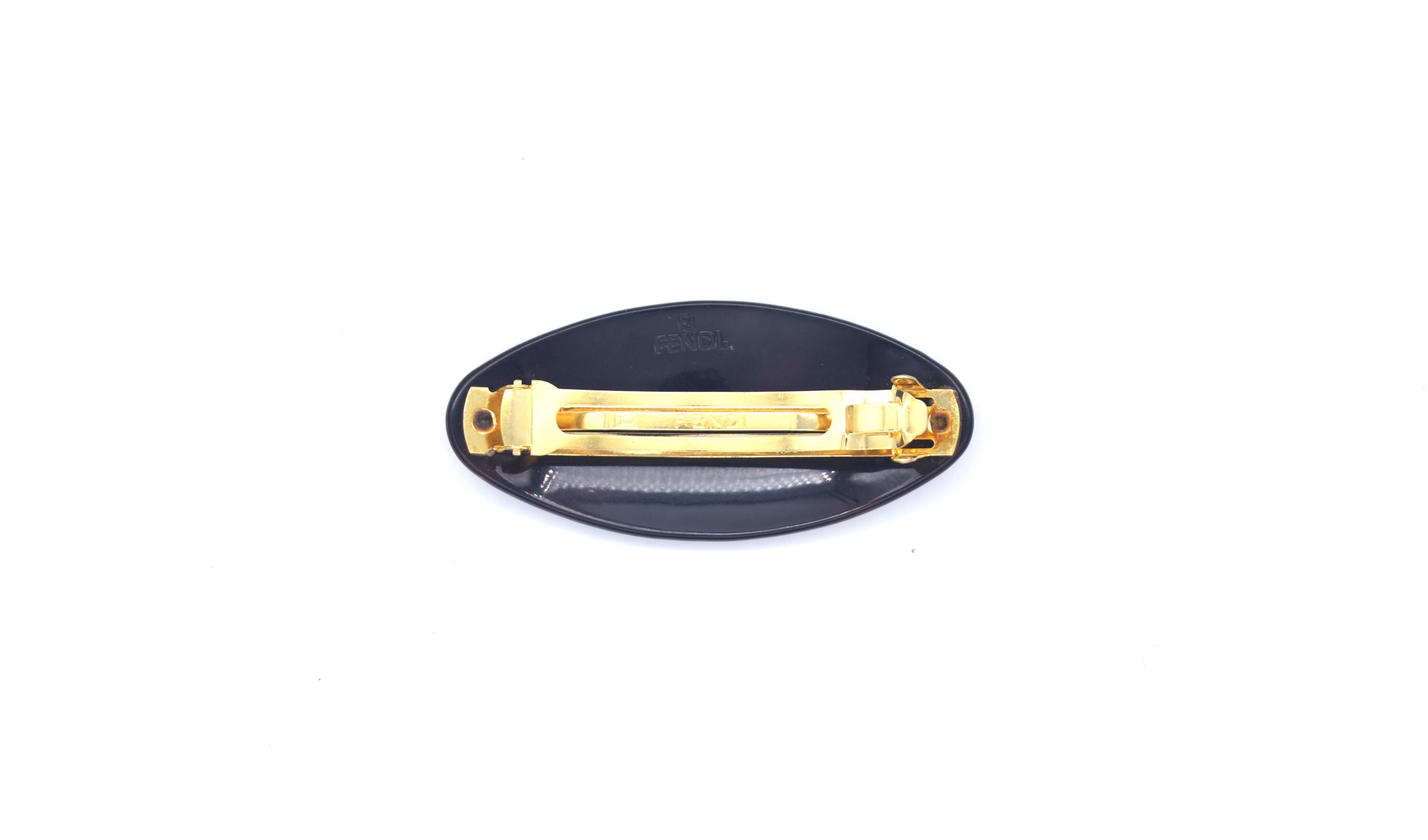 90s FENDI Tortoiseshell Hair Clip - Etsy Israel