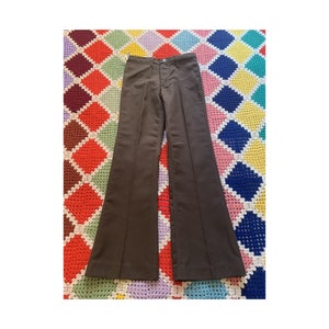 70s DEADSTOCK cotton WOMAN flared SUPER_RIFLE trousers