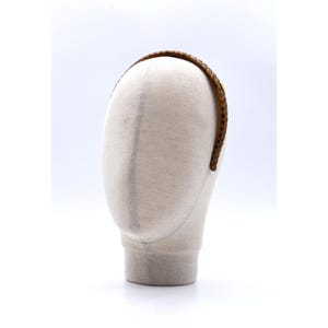 90s FENDI python leather brown hair band