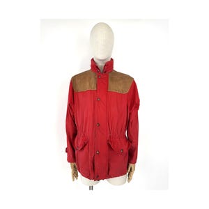 80s trekking CHEVIGNON cotton red JACKET