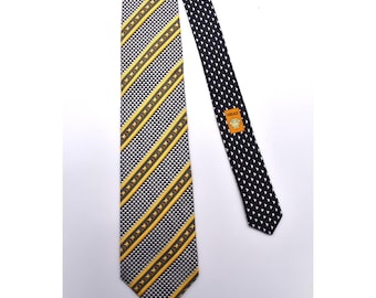 90s GIANNI VERSACE baroque silk tie