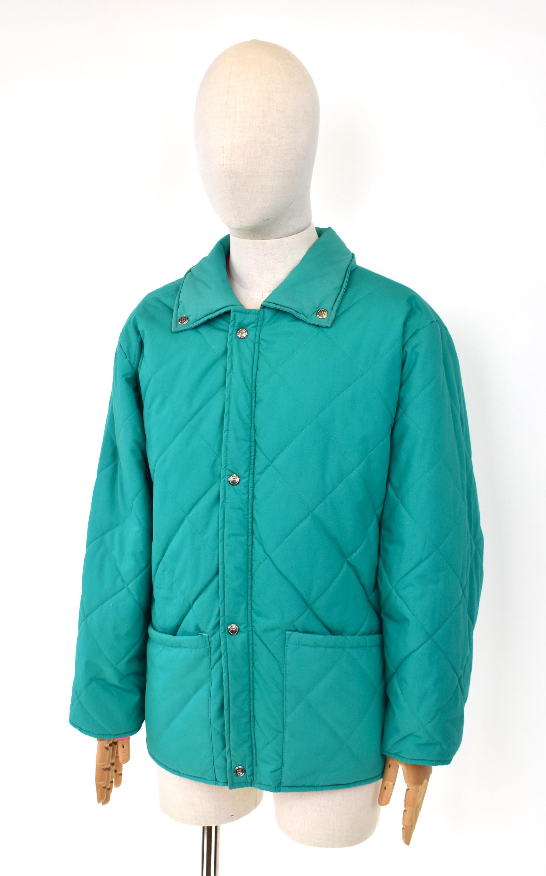 90s FILA MAGIC LINE Water Green Quilted Jacket - Etsy New Zealand