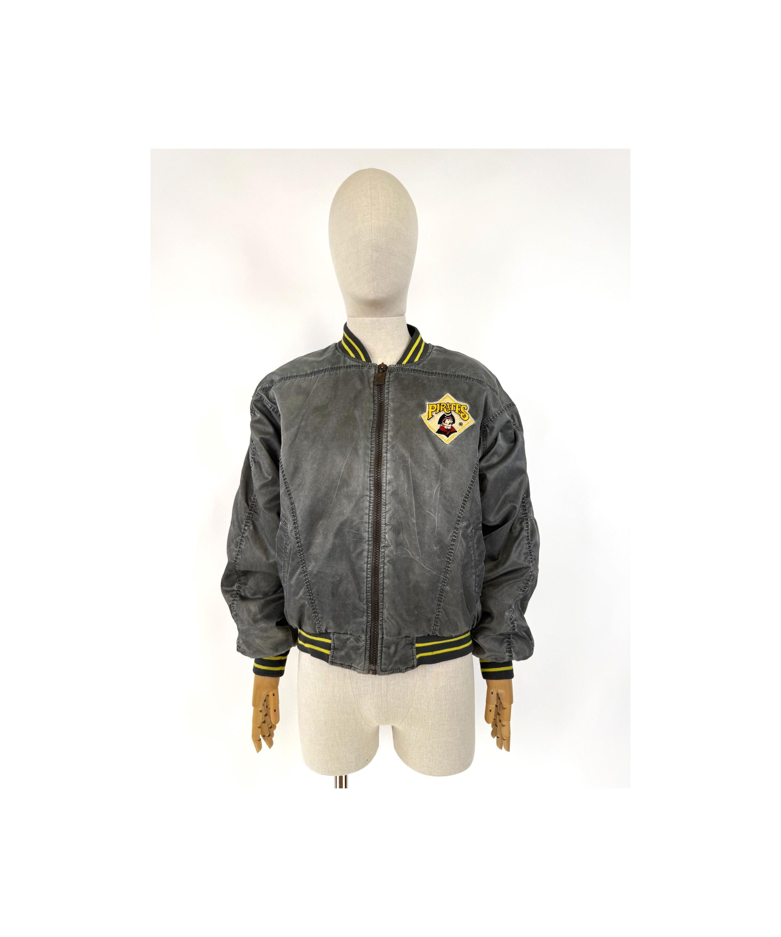 Vintage des années 90 Pittsburgh Pirates Bomber Jacket MLB Baseball taille XL - France