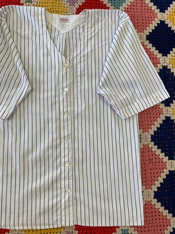 トップス 80s 90s KENZO HOMME stripe shirt FRANCE 80s 90s KENZO HOMME stripe shirt FRANCE トップス