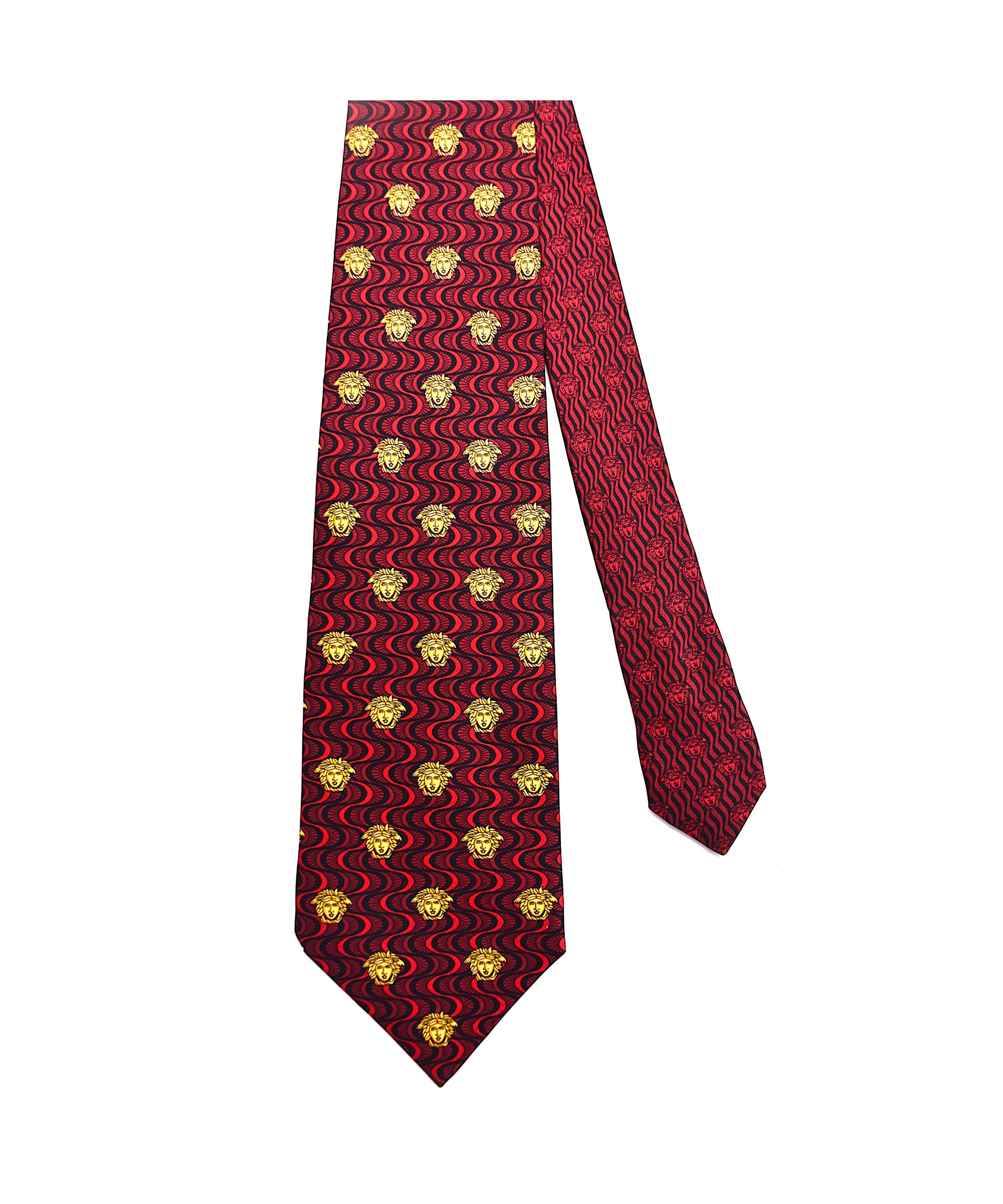90s GIANNI VERSACE Golden Baroque Jellyfish Tie - Etsy