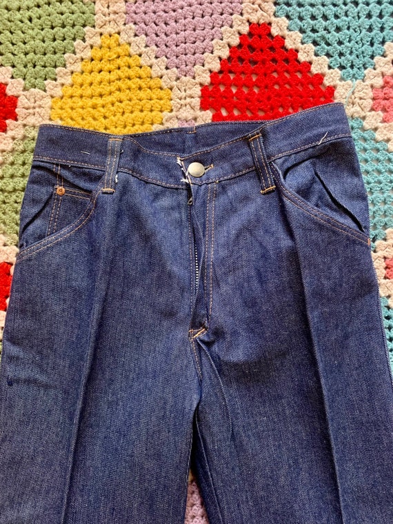 70s DEADSTOCK denim FLARED woman JEANS - image 3