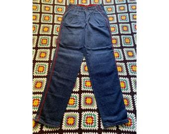 80s DEADSTOCK corduroy MAN denim HIGHWAISTED jeans