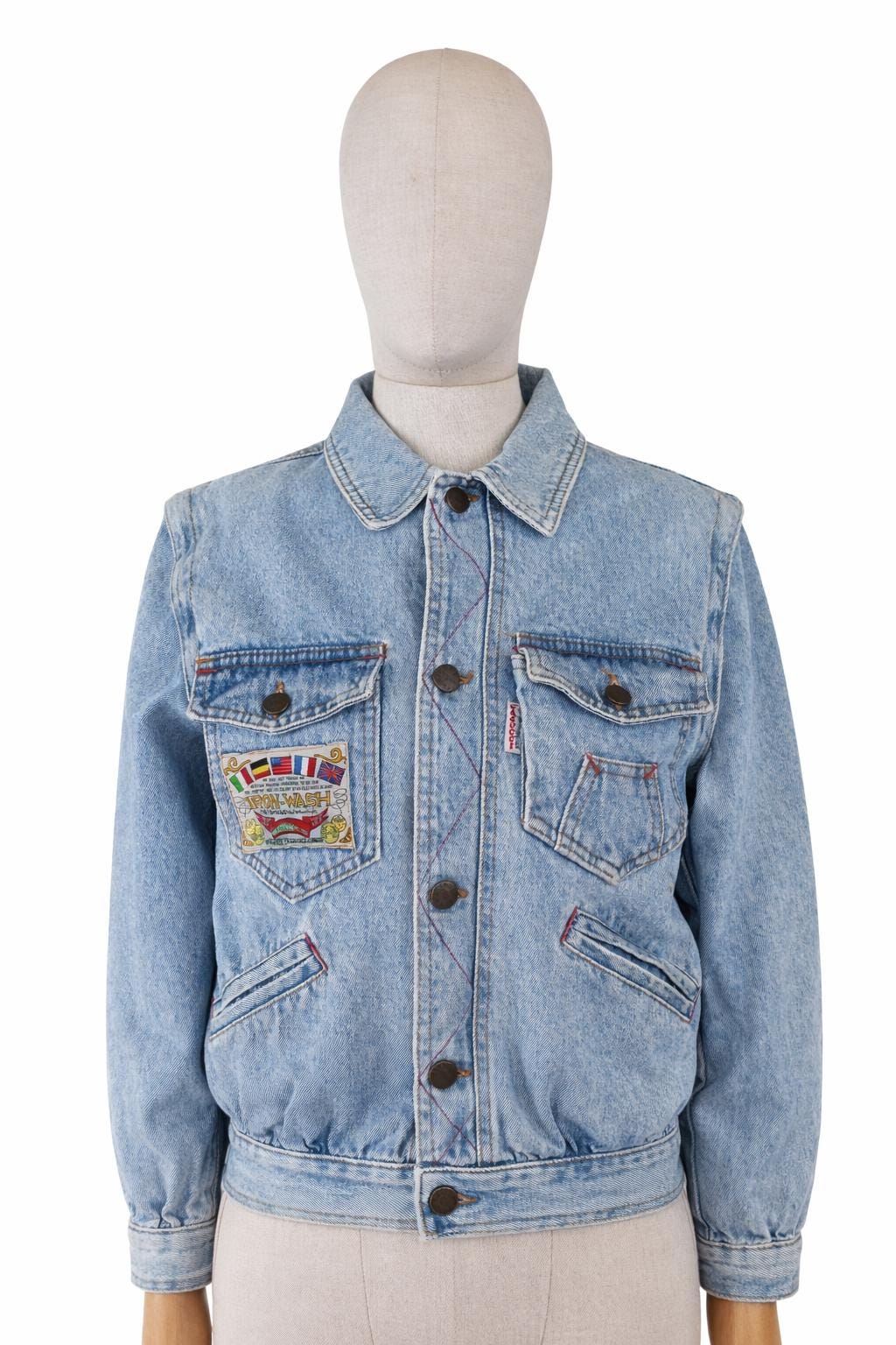 80s CASUCCI Denim Jeans Patched Woman Jacket - Etsy