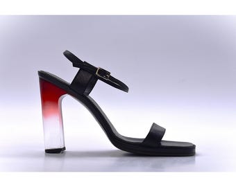 Zapatos de tacón de plexiglás GUCCI Tom Ford de la década de 2000, talla 37EU - 4UK