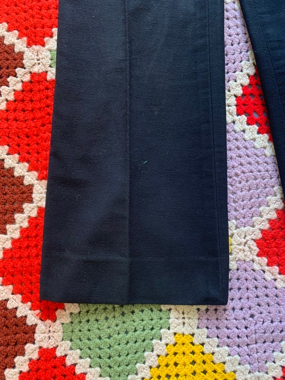 70s DEADSTOCK wool FLARED WOMAN trousers - image 4