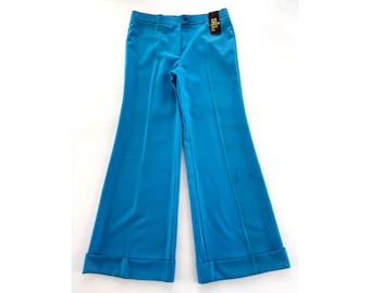 70s DEADSTOCK Wool MAN Flared Trousers (size Available M and L) - Etsy